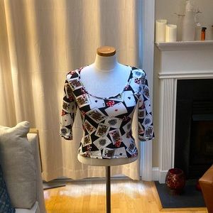 New look top contemporary style size S , stretchy